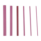 6 PCS 3000 Grits Ruby Polishing Oil Stone Sharpener Sharpening Stone Whetstone Tool Set - Front View