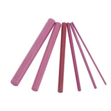 6 PCS 3000 Grits Ruby Polishing Oil Stone Sharpener Sharpening Stone Whetstone Tool Set - Top-Down View