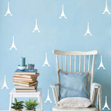 Towers Pattern Vinyl Wall Sticker DIY for Children Room Bedroom Home Art Decor(Silver)