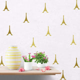 Towers Pattern Vinyl Wall Sticker DIY for Children Room Bedroom Home Art Decor(Silver)