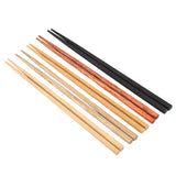 5Pcs Multicolored Natural Logs Wooden Paint Handmade Reusable Chopsticks with Gift Box
