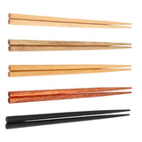 5Pcs Multicolored Natural Logs Wooden Paint Handmade Reusable Chopsticks with Gift Box