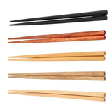 5Pcs Multicolored Natural Logs Wooden Paint Handmade Reusable Chopsticks with Gift Box