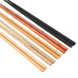 5Pcs Multicolored Natural Logs Wooden Paint Handmade Reusable Chopsticks with Gift Box