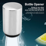 1Pc Automatic Stainless Steel Wine Beer Bottle Opener Soda Glass Caps Remover Open Tool