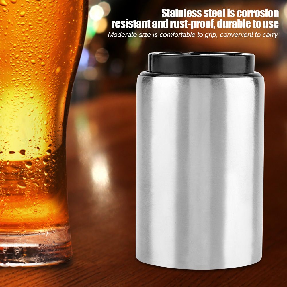 1Pc Automatic Stainless Steel Wine Beer Bottle Opener Soda Glass Caps Remover Open Tool
