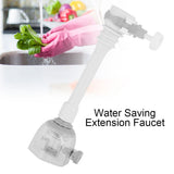 Movable Water Saving Extension Faucet Splash proof Kitchen Valve Spray Gray 18cm - 45-Degree Angle