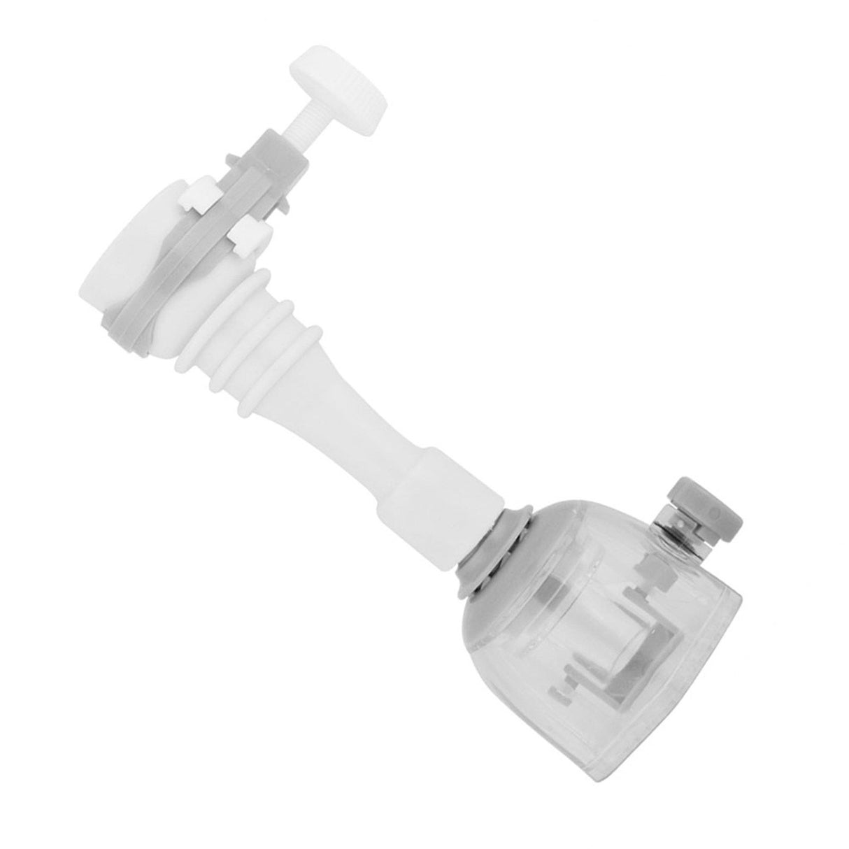 Movable Water Saving Extension Faucet Splash proof Kitchen Valve Spray Gray 13cm