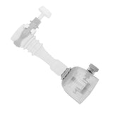 Movable Water Saving Extension Faucet Splash proof Kitchen Valve Spray Gray 13cm - Rear View
