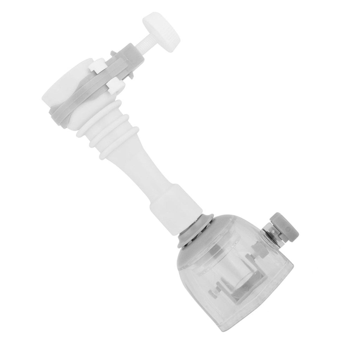 Movable Water Saving Extension Faucet Splash proof Kitchen Valve Spray Gray 13cm