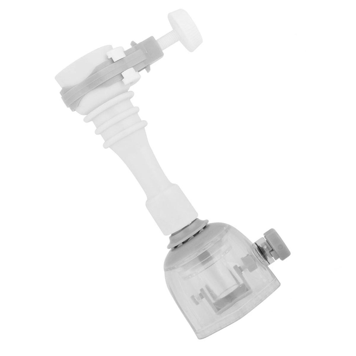 Movable Water Saving Extension Faucet Splash proof Kitchen Valve Spray Gray 13cm