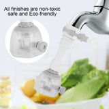 Movable Water Saving Extension Faucet Splash proof Kitchen Valve Spray Gray 13cm