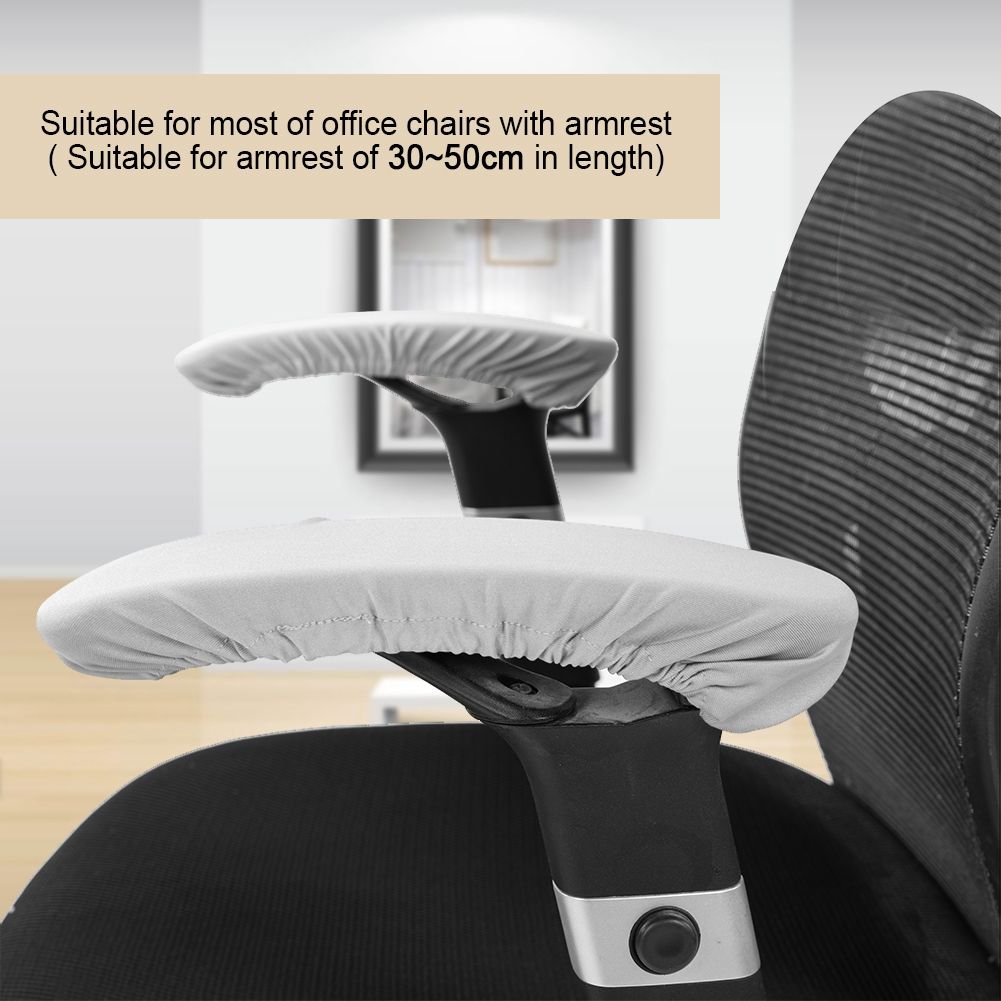 One Pair Elastic Stretchable Office Chair Armrest Covers Removable Computer Chair Arm Protector