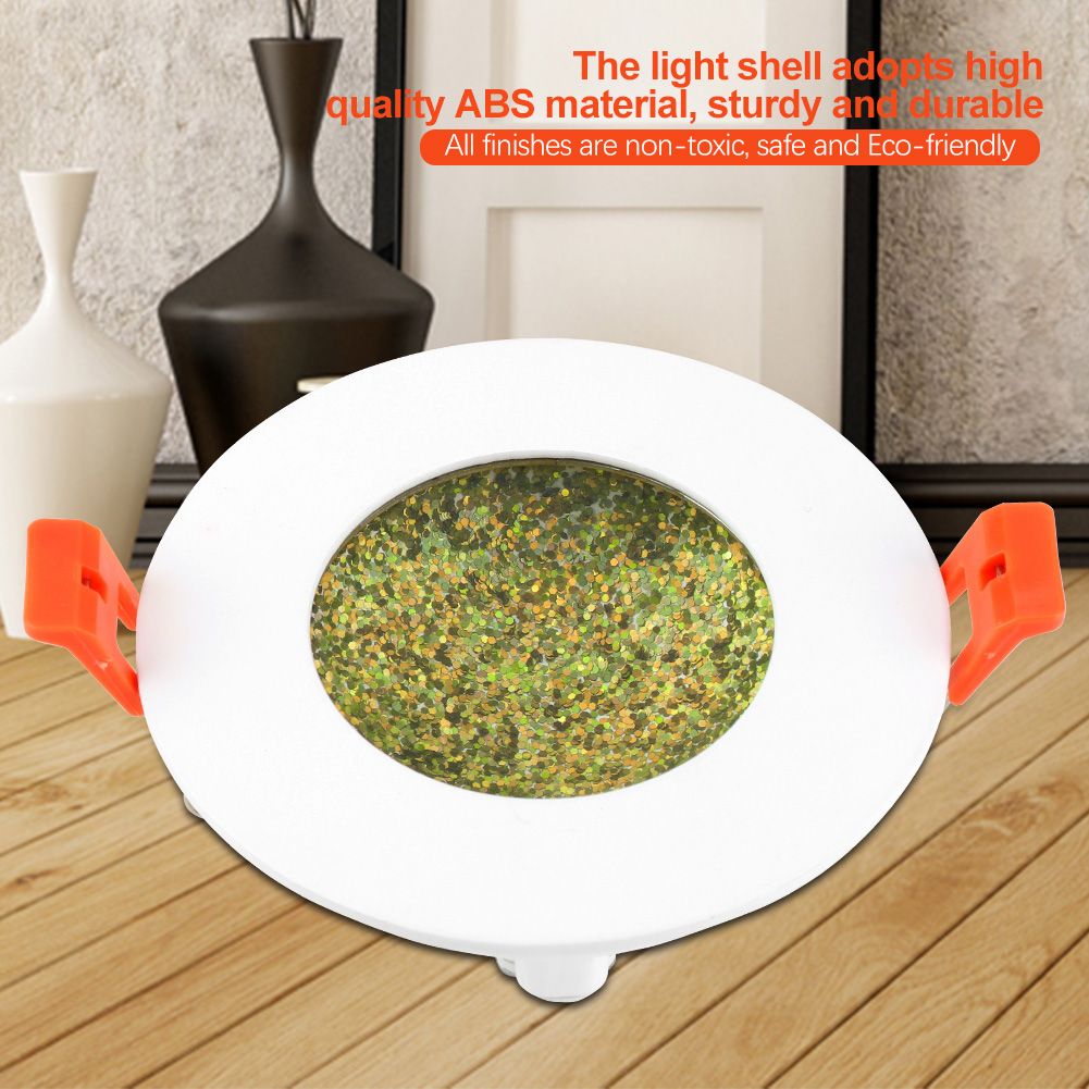 8W Diffused Reflective LED Light Lamp Golden