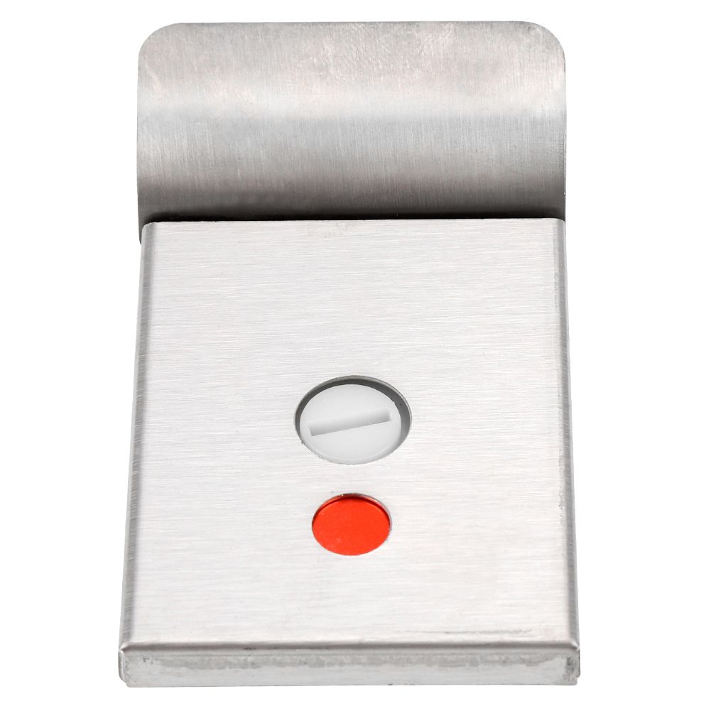 Bathroom Toilet Privacy Bolt Door Lock with Vacant Engaged Indicator and Screw Fittings