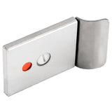 Bathroom Toilet Privacy Bolt Door Lock with Vacant Engaged Indicator and Screw Fittings