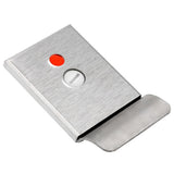 Bathroom Toilet Privacy Bolt Door Lock with Vacant Engaged Indicator and Screw Fittings