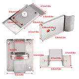 Bathroom Toilet Privacy Bolt Door Lock with Vacant Engaged Indicator and Screw Fittings