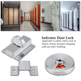 Bathroom Restroom Toilet Privacy Bolt Door Lock with Vacant Engaged Indicator and Screw Fitting