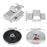 Bathroom Restroom Toilet Privacy Bolt Door Lock with Vacant Engaged Indicator and Screw Fitting - Extra Image