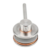 Bathroom Toilet Privacy Door Rotating Bolt Lock Hardware with Vacant Engaged Indicator - Top-Down View
