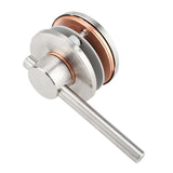 Bathroom Toilet Privacy Door Rotating Bolt Lock Hardware with Vacant Engaged Indicator - 45-Degree Angle