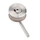Bathroom Toilet Privacy Door Rotating Bolt Lock Hardware with Vacant Engaged Indicator - Rear View