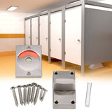 Door Bolt Lock with Vacant Engaged Privacy Indicator & Screws Bathroom Restroom Toilet Hardware - Front View