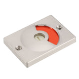 Door Bolt Lock with Vacant Engaged Privacy Indicator & Screws Bathroom Restroom Toilet Hardware - Close-Up Angle