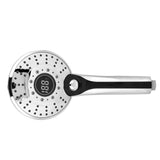 Digital Display Handheld Shower Head with 3-color Temperature Control LED Light 3 Spraying Mode