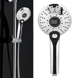 Digital Display Handheld Shower Head with 3-color Temperature Control LED Light 3 Spraying Mode - Extra Image