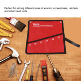 Multi Pocket Roll Up Tools Storage Bag Spanner Plier Wrench Holder Canvas Organizer (6 Pockets)