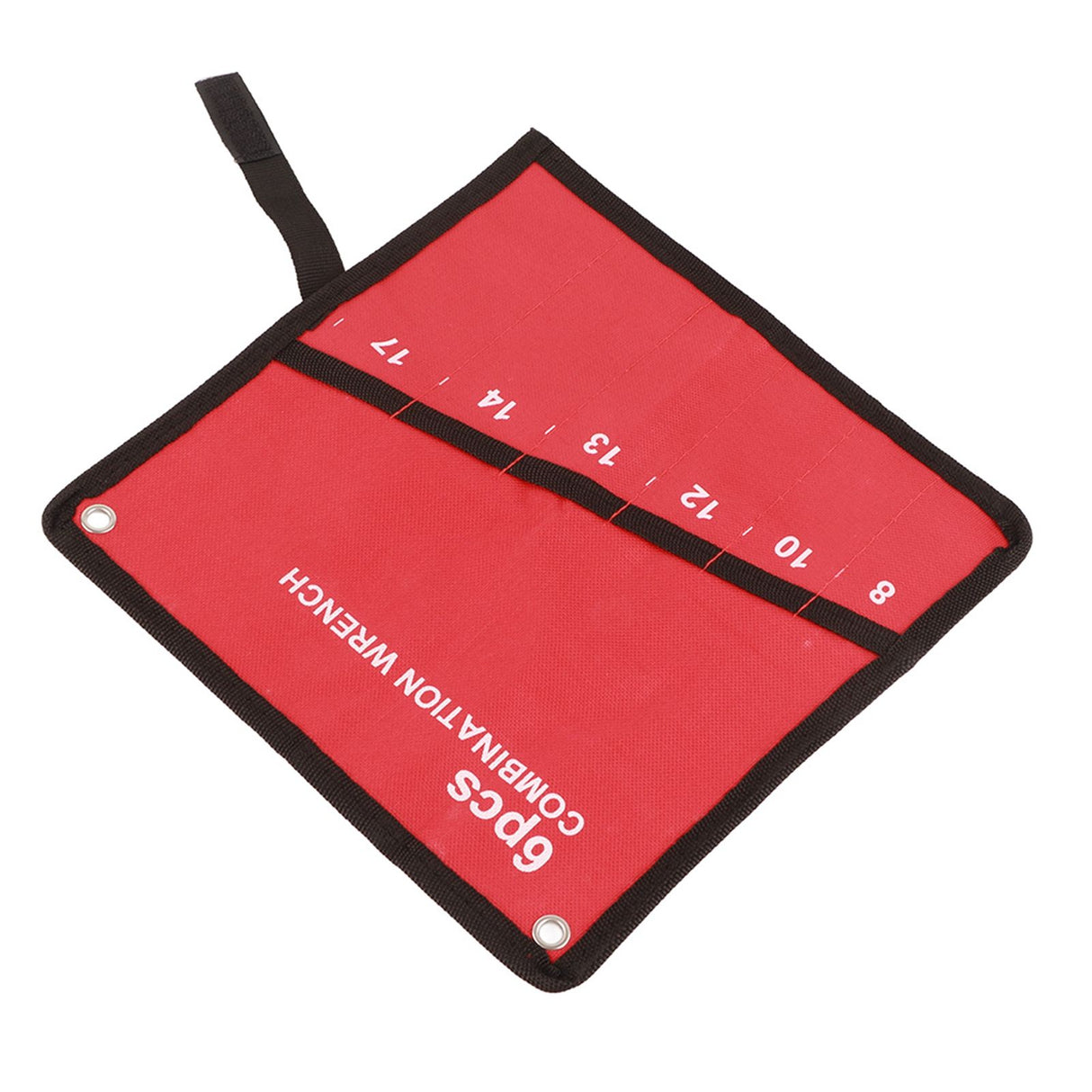 Multi Pocket Roll Up Tools Storage Bag Spanner Plier Wrench Holder Canvas Organizer (6 Pockets)