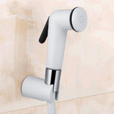 Portable ABS Plastic Hand Held Bidet Sprayer Bathroom Shower Spray Head Set with Hose Holder