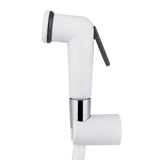 Portable ABS Plastic Hand Held Bidet Sprayer Bathroom Shower Spray Head Set with Hose Holder - Low Angle