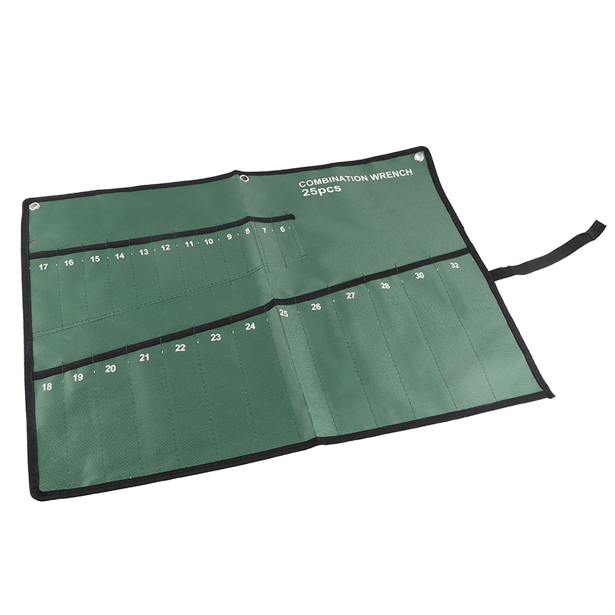 Multi Pocket Canvas Roll Up Tools Storage Bag Spanner Plier Wrench Holder Organizer(25 Pockets)