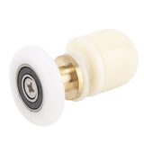 8pcs Brass ABS Sliding Glass Shower Door Rollers Runners Pulleys Bathroom Doors Hardware (23mm)