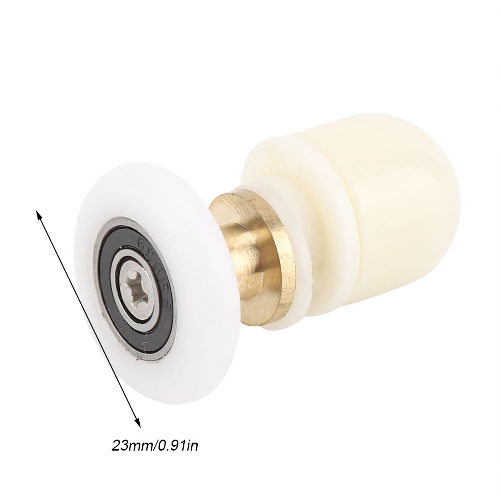 8pcs Brass ABS Sliding Glass Shower Door Rollers Runners Pulleys Bathroom Doors Hardware (23mm)