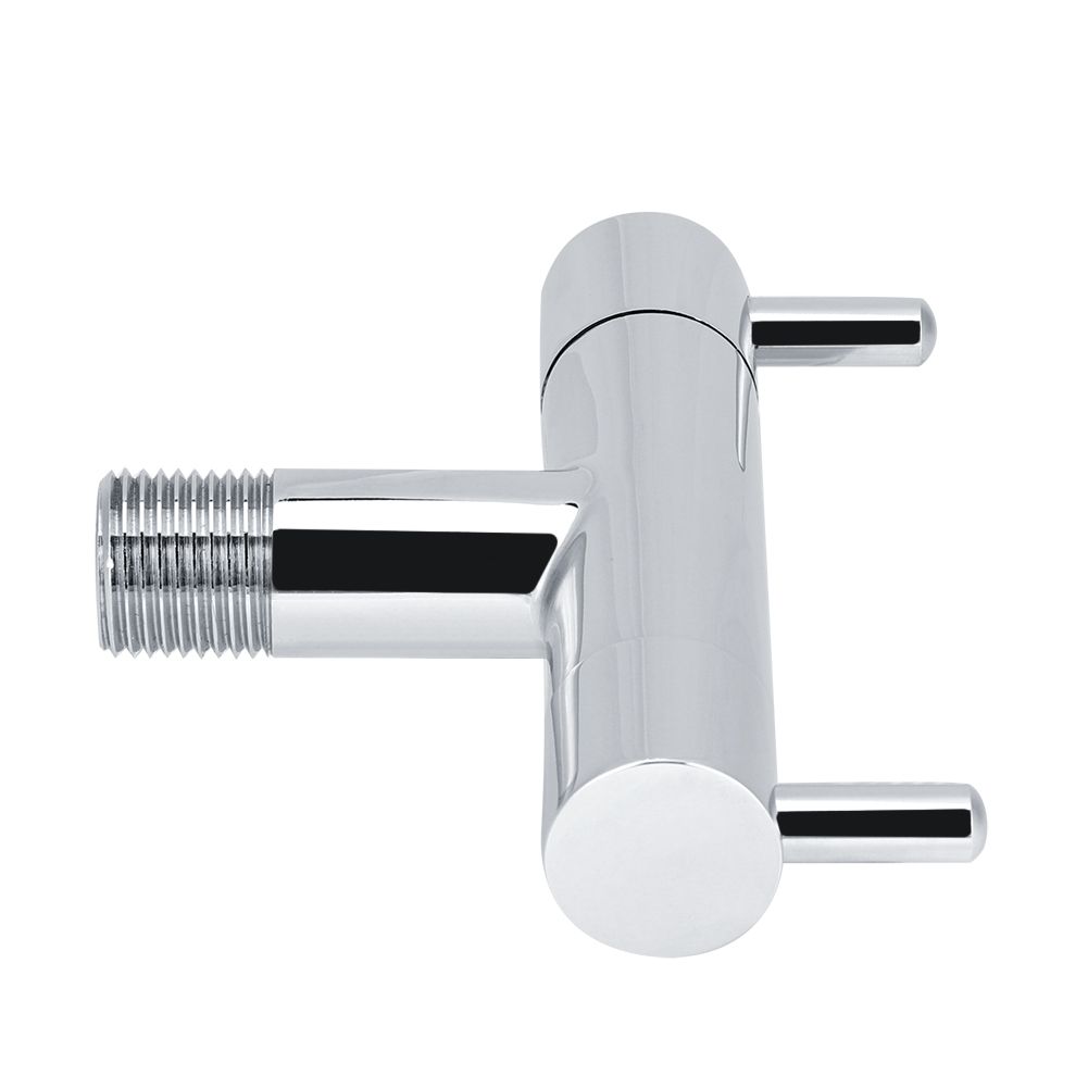 Brass Two Way Valve Faucet Outlet Water Distribution Polishing for Toilet Washing Machine