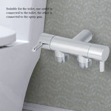 Brass Two Way Valve Faucet Outlet Water Distribution Polishing for Toilet Washing Machine