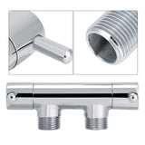Brass Two Way Valve Faucet Outlet Water Distribution Polishing for Toilet Washing Machine