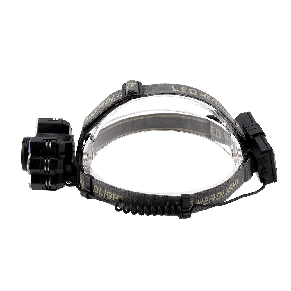 USB Rechargeable 7LED High Bright Headlight Head Torch Lamp for Outdoor Camping Fishing