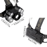USB Rechargeable 7LED High Bright Headlight Head Torch Lamp for Outdoor Camping Fishing - Extra Image