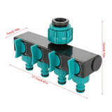 4 Way Garden Irrigation Watering Tap Hose Splitter Connector Adapter with Shut Off Valve - Extra Image