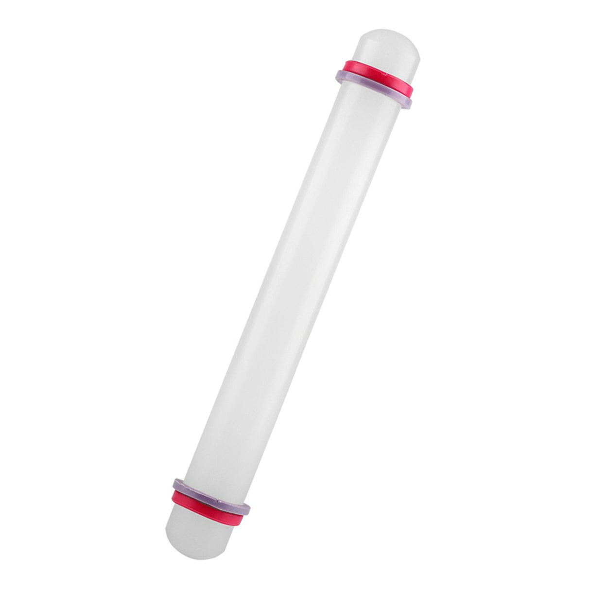 9in Non Stick Plastic Rolling Pin with Ring Fondant Cake Cookie Dough Roller Baking Tool