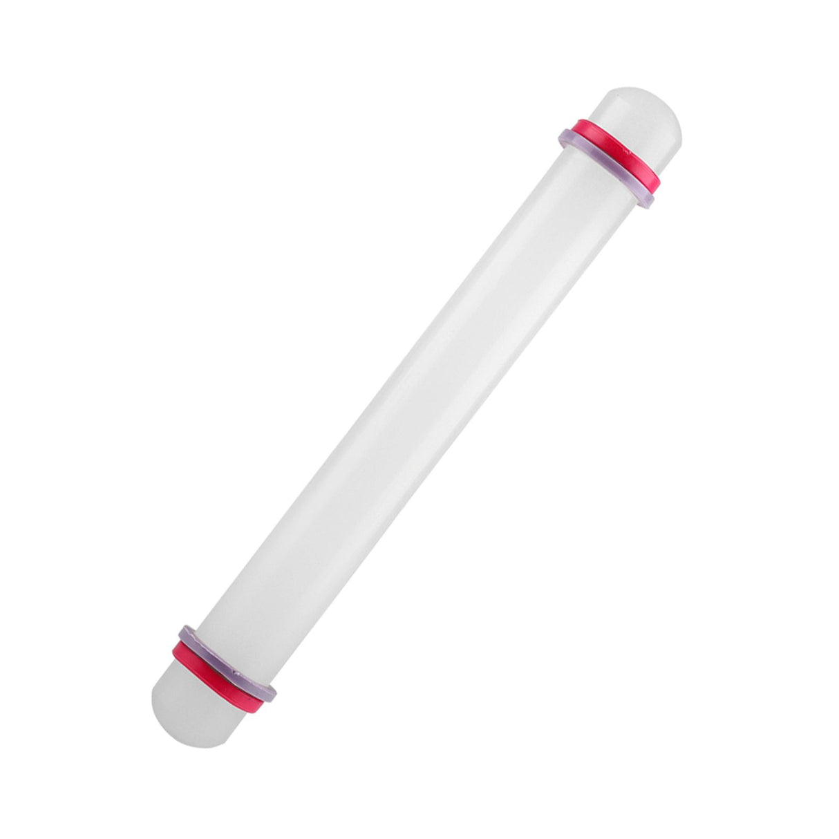 9in Non Stick Plastic Rolling Pin with Ring Fondant Cake Cookie Dough Roller Baking Tool