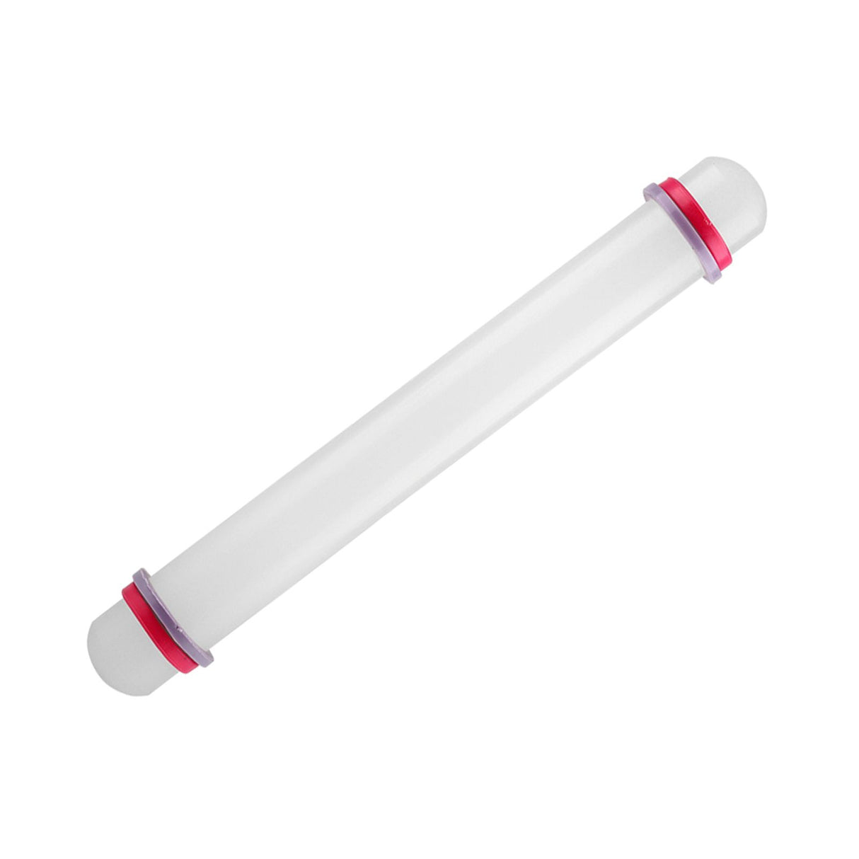 9in Non Stick Plastic Rolling Pin with Ring Fondant Cake Cookie Dough Roller Baking Tool