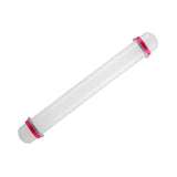 9in Non Stick Plastic Rolling Pin with Ring Fondant Cake Cookie Dough Roller Baking Tool