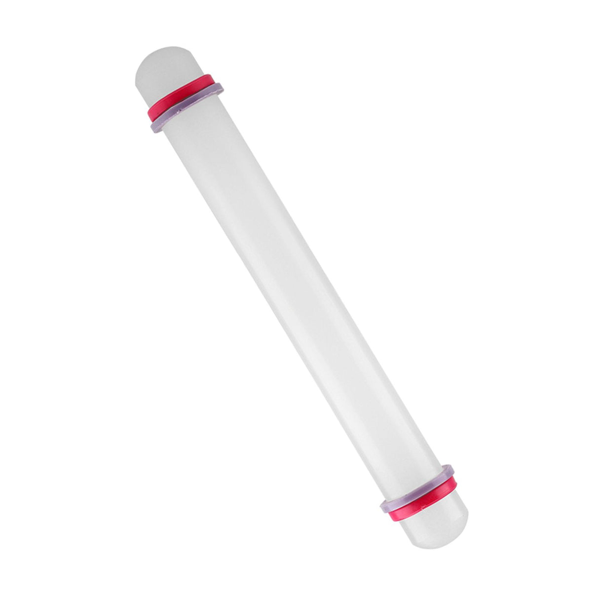 9in Non Stick Plastic Rolling Pin with Ring Fondant Cake Cookie Dough Roller Baking Tool