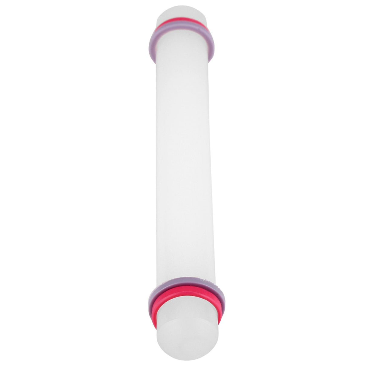 9in Non Stick Plastic Rolling Pin with Ring Fondant Cake Cookie Dough Roller Baking Tool
